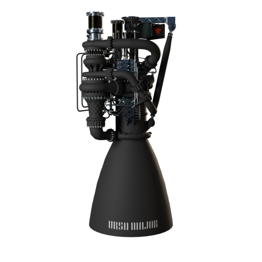 Up-Close Rendering of Ursa Major’s Heavy Launch “Arroway” Engine