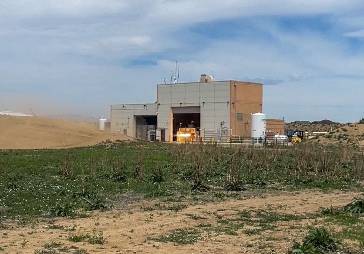 A “Hadley” rocket engine hotfire test at the Ursa Major headquarters in Berthoud, Colo.